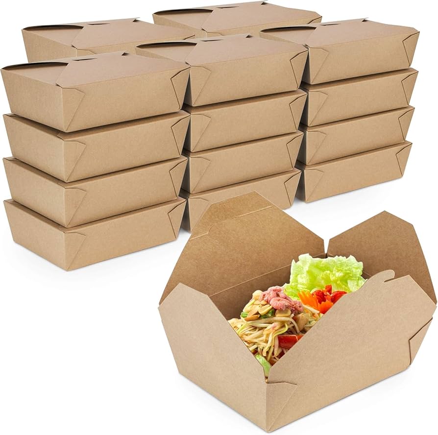 Folded Takeout Boxes